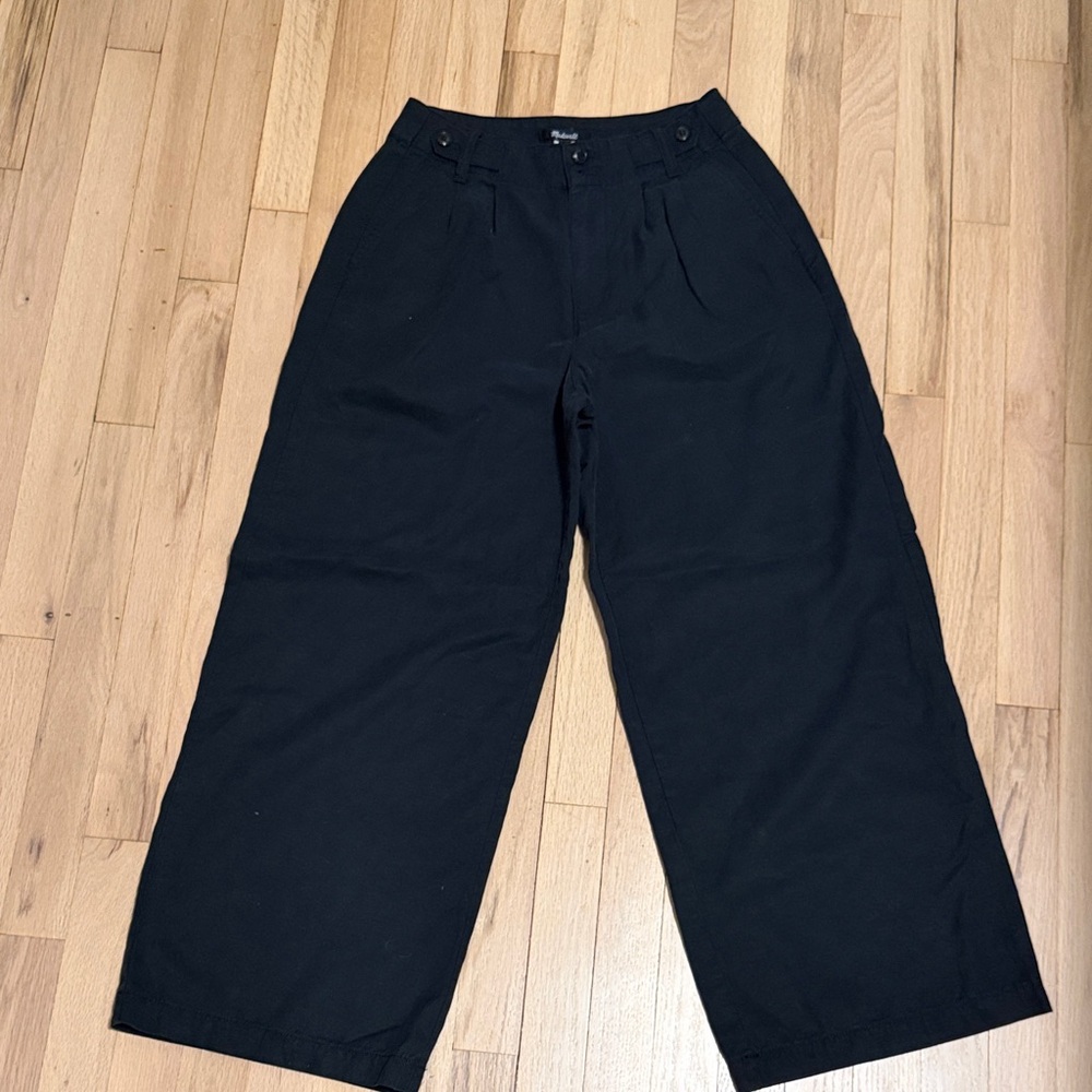 Classic Black Wide-Leg Trousers